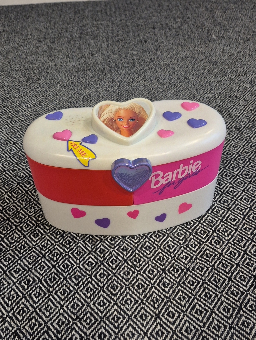 Vintage Barbie 1995 Talking Jewelry Box- Needs Battery